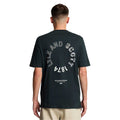 Navy - Back - Lyle & Scott Mens Tartan Heritage Graphic T-Shirt