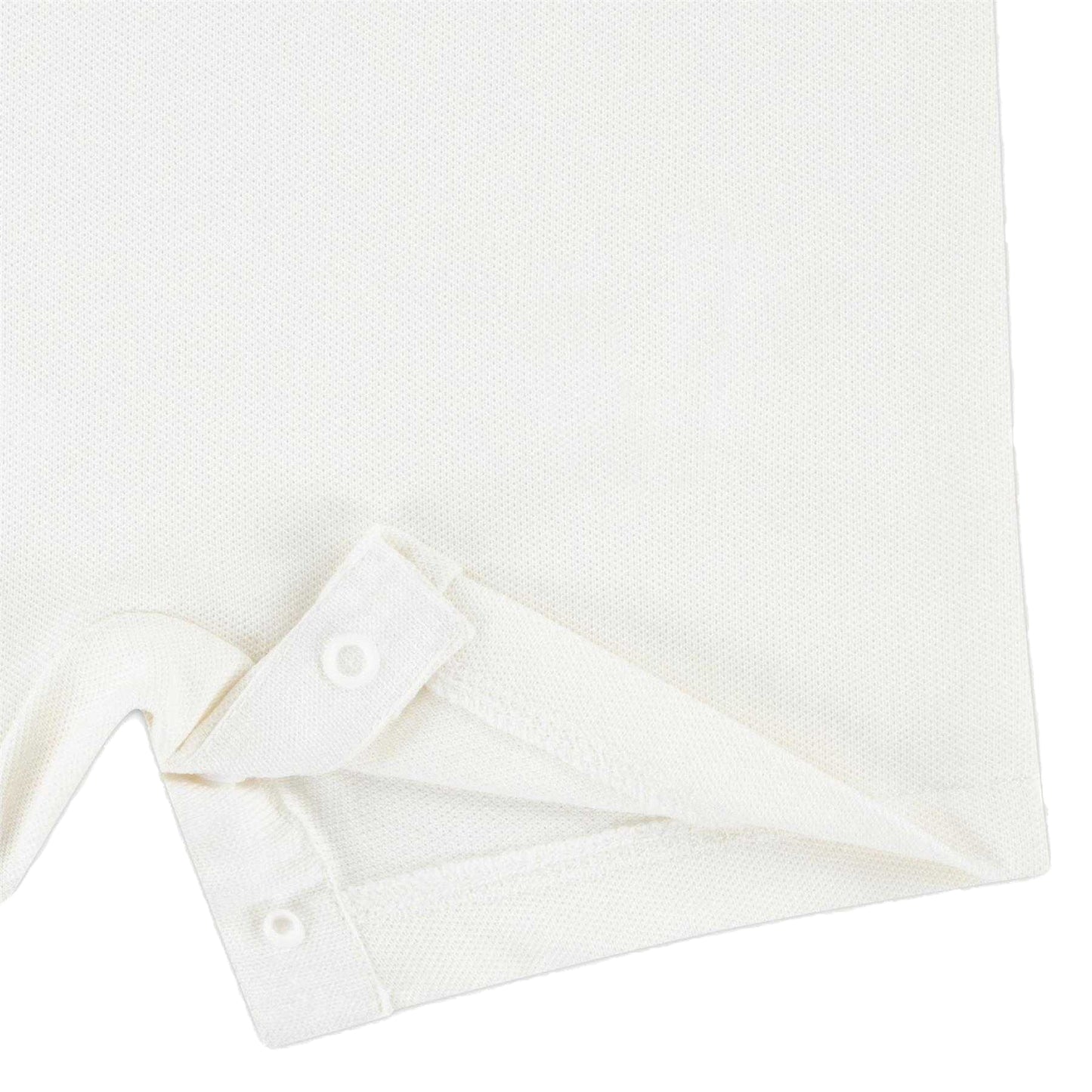 White - Lifestyle - Lacoste Baby Core Embroidered Logo Romper