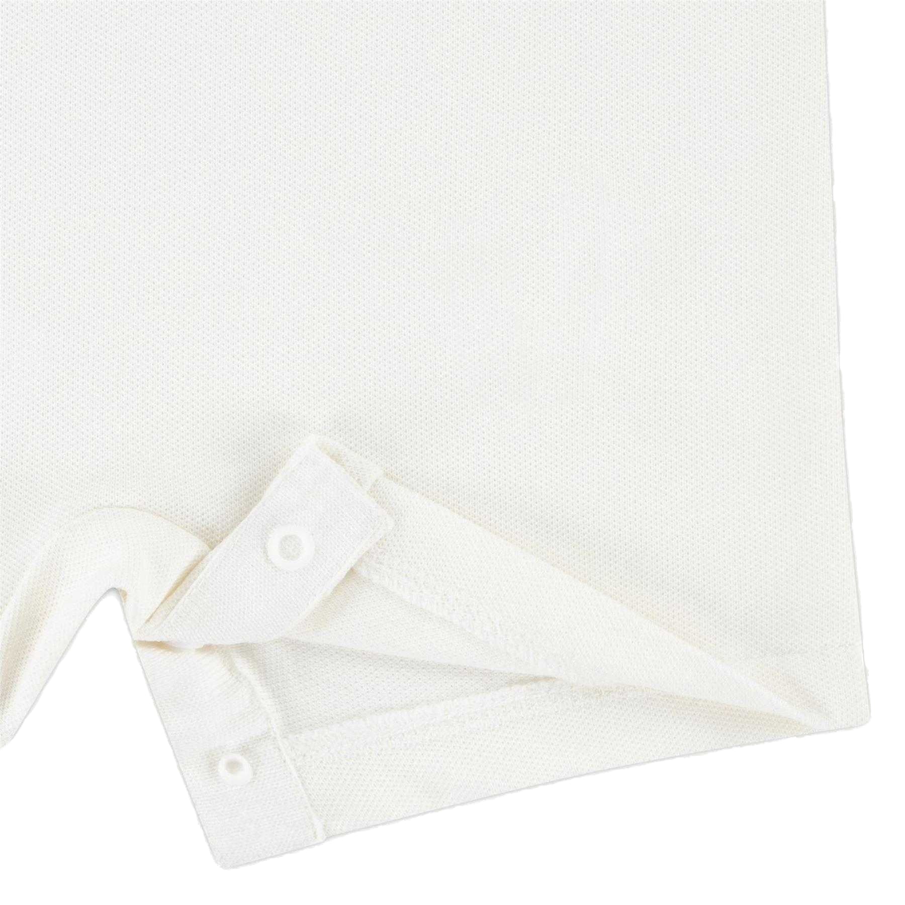 White - Lifestyle - Lacoste Baby Core Embroidered Logo Romper
