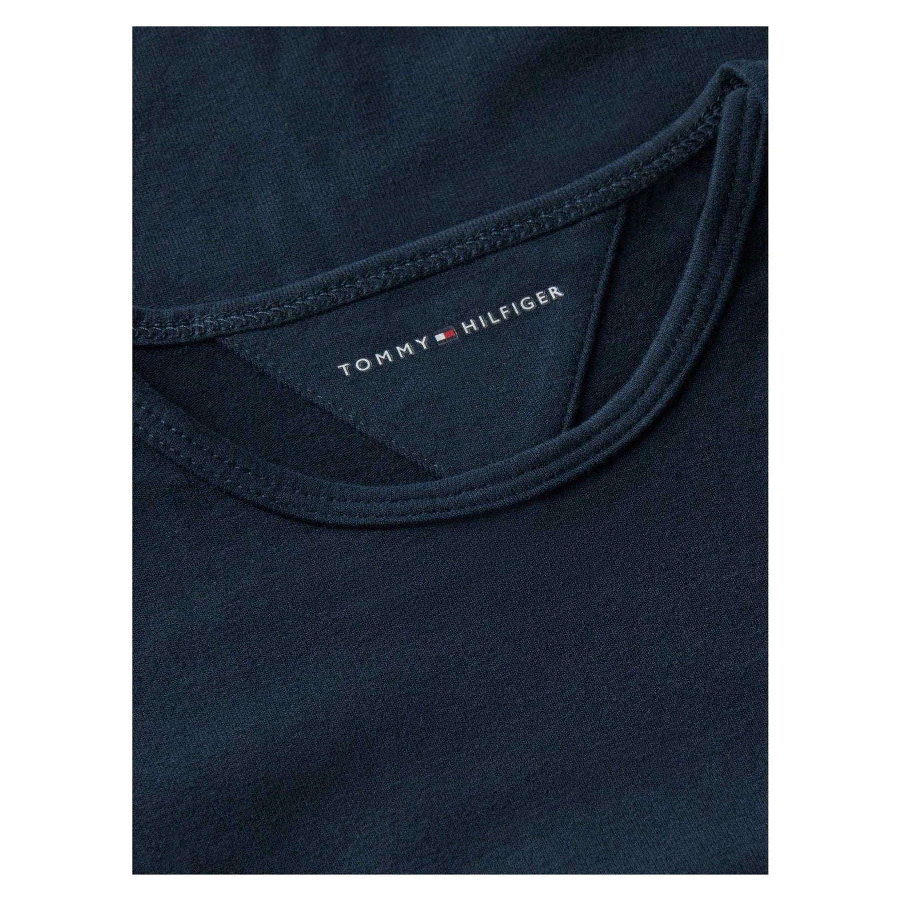 Night Navy-White - Back - Tommy Hilfiger Baby Girls Bodysuit (Pack of 3)