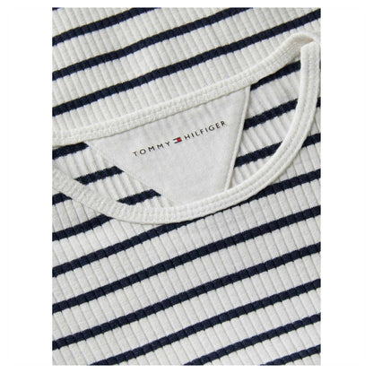 Night Navy-White - Side - Tommy Hilfiger Baby Girls Bodysuit (Pack of 3)