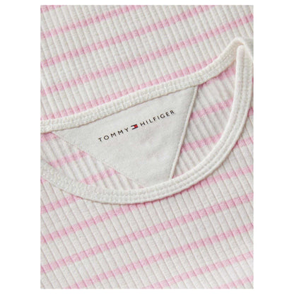 Pink-White - Side - Tommy Hilfiger Baby Girls Bodysuit (Pack of 3)