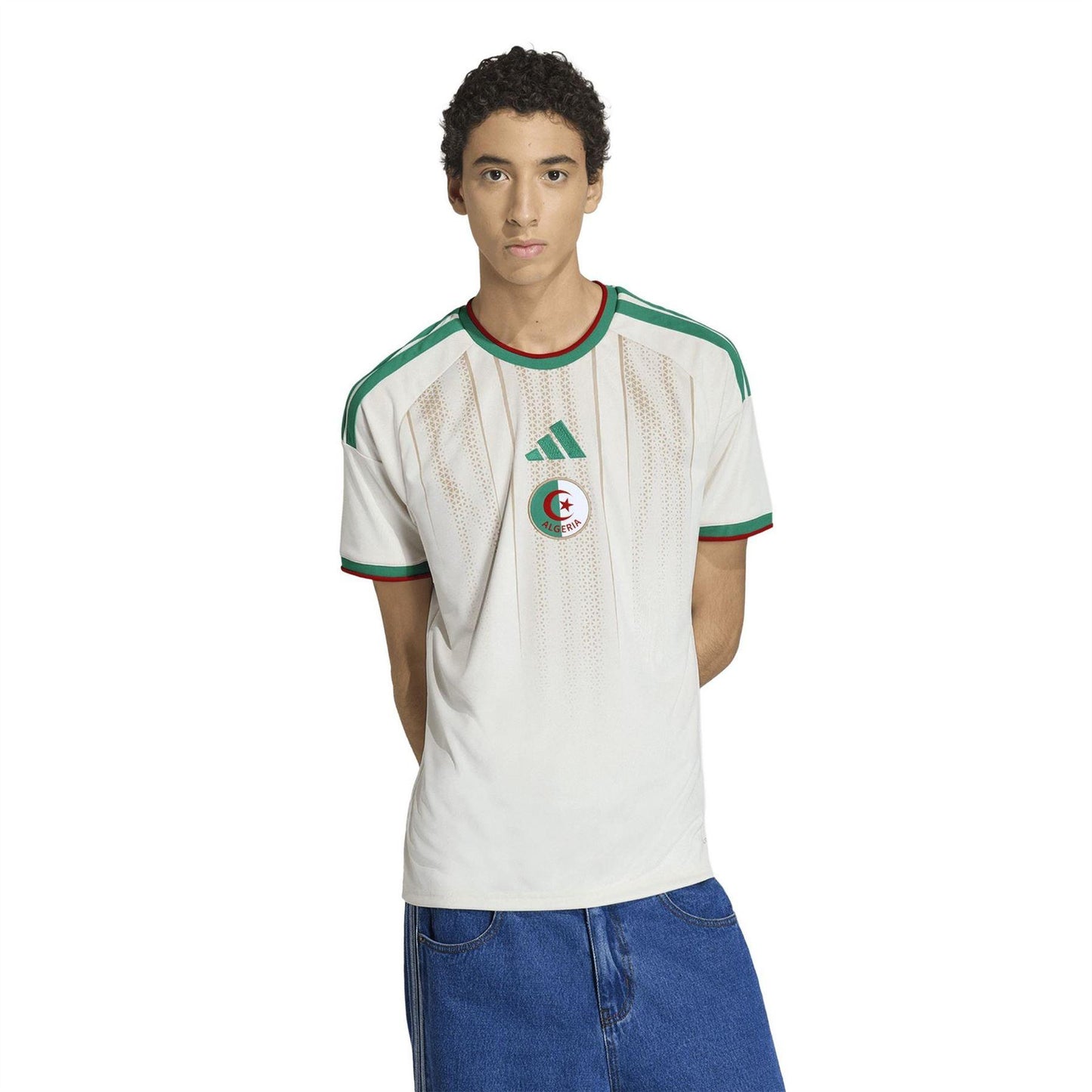 White-Green - Lifestyle - Adidas Mens World Cup 2026 Algeria Home Shirt