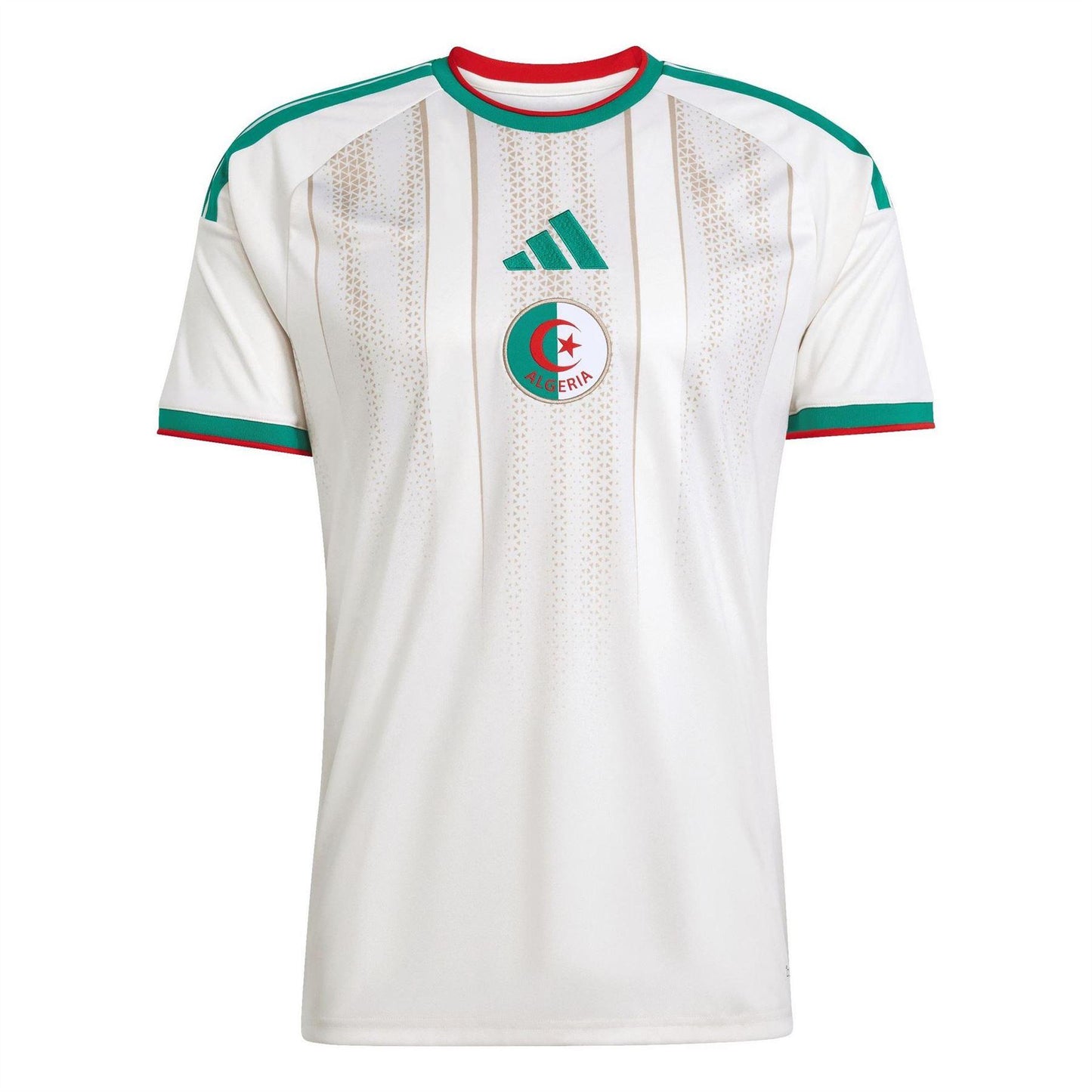 White-Green - Front - Adidas Mens World Cup 2026 Algeria Home Shirt