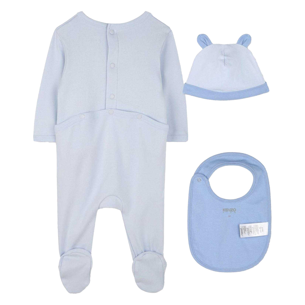 Blue - Back - Kenzo Baby Top & Bottom Set