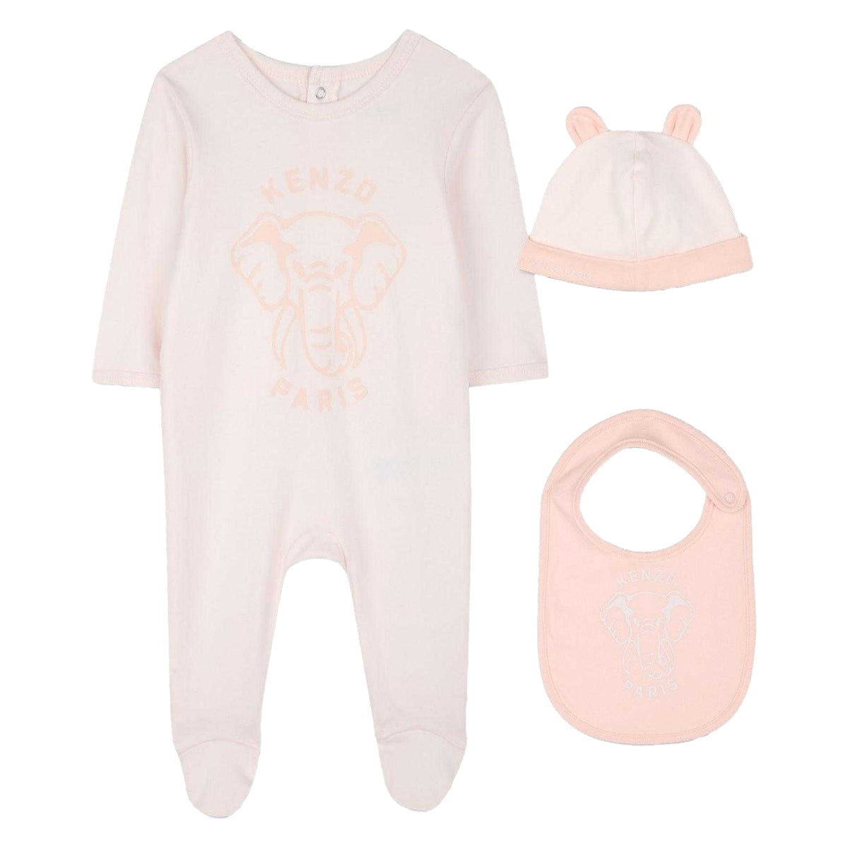 Pink - Front - Kenzo Baby Top & Bottom Set
