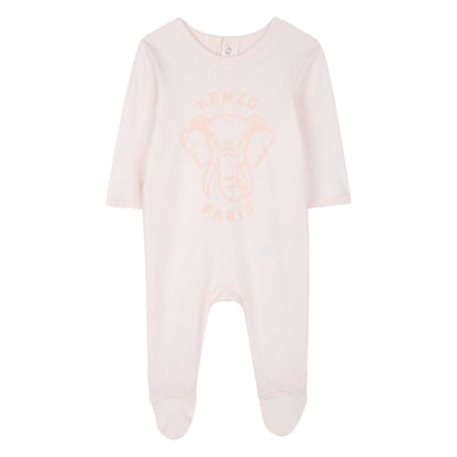 Pink - Side - Kenzo Baby Top & Bottom Set
