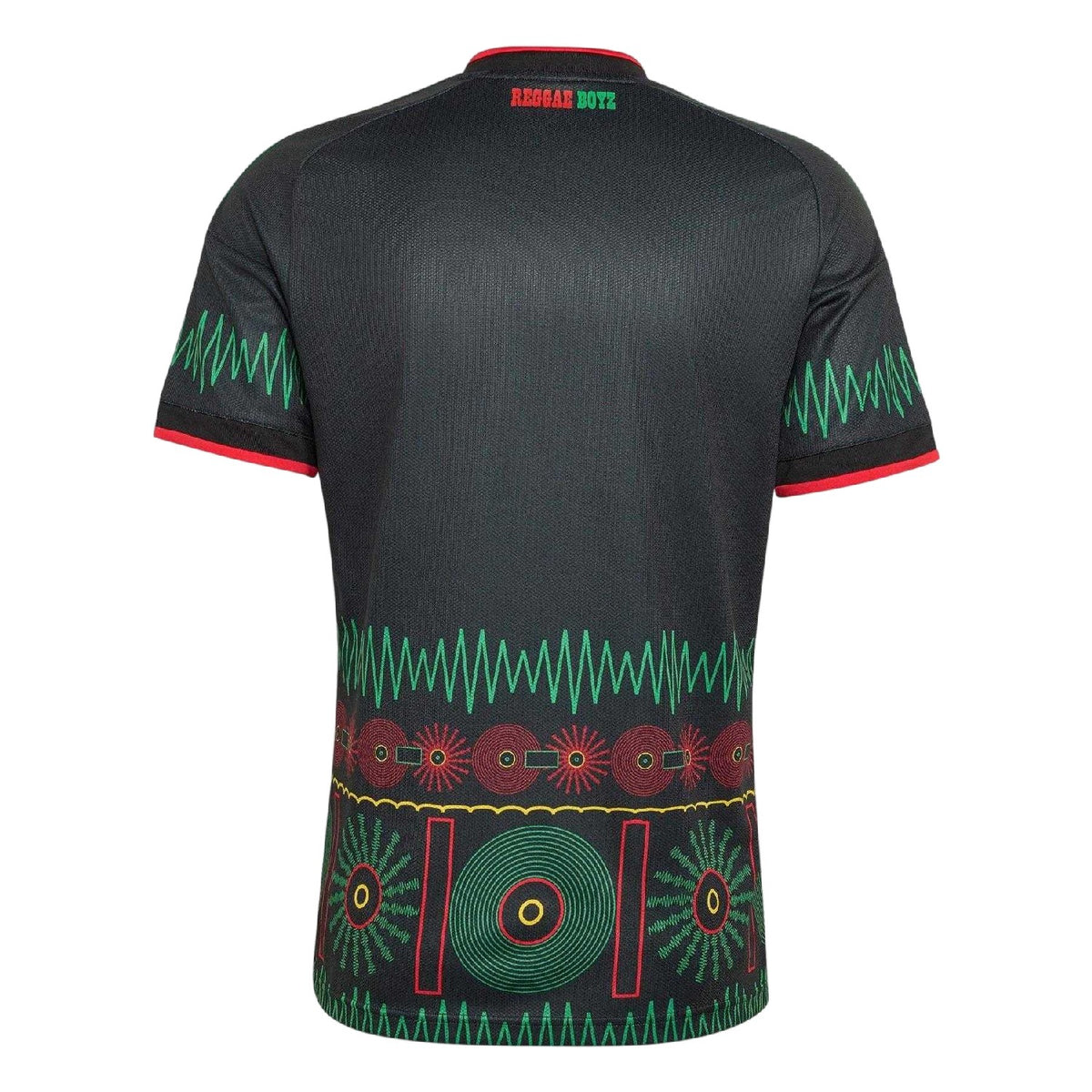 Black-Yellow - Back - Adidas Mens 2026 Jamaica Away Shirt