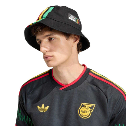 Black-Yellow - Side - Adidas Mens 2026 Jamaica Away Shirt