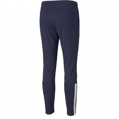 Peacoat-White - Back - Puma Womens-Ladies Team Liga Performance Tracksuit Bottoms