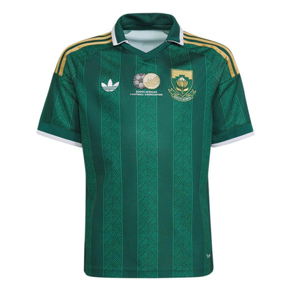 Green-White - Front - Adidas Childrens-Kids 2026 South Africa Away Shirt