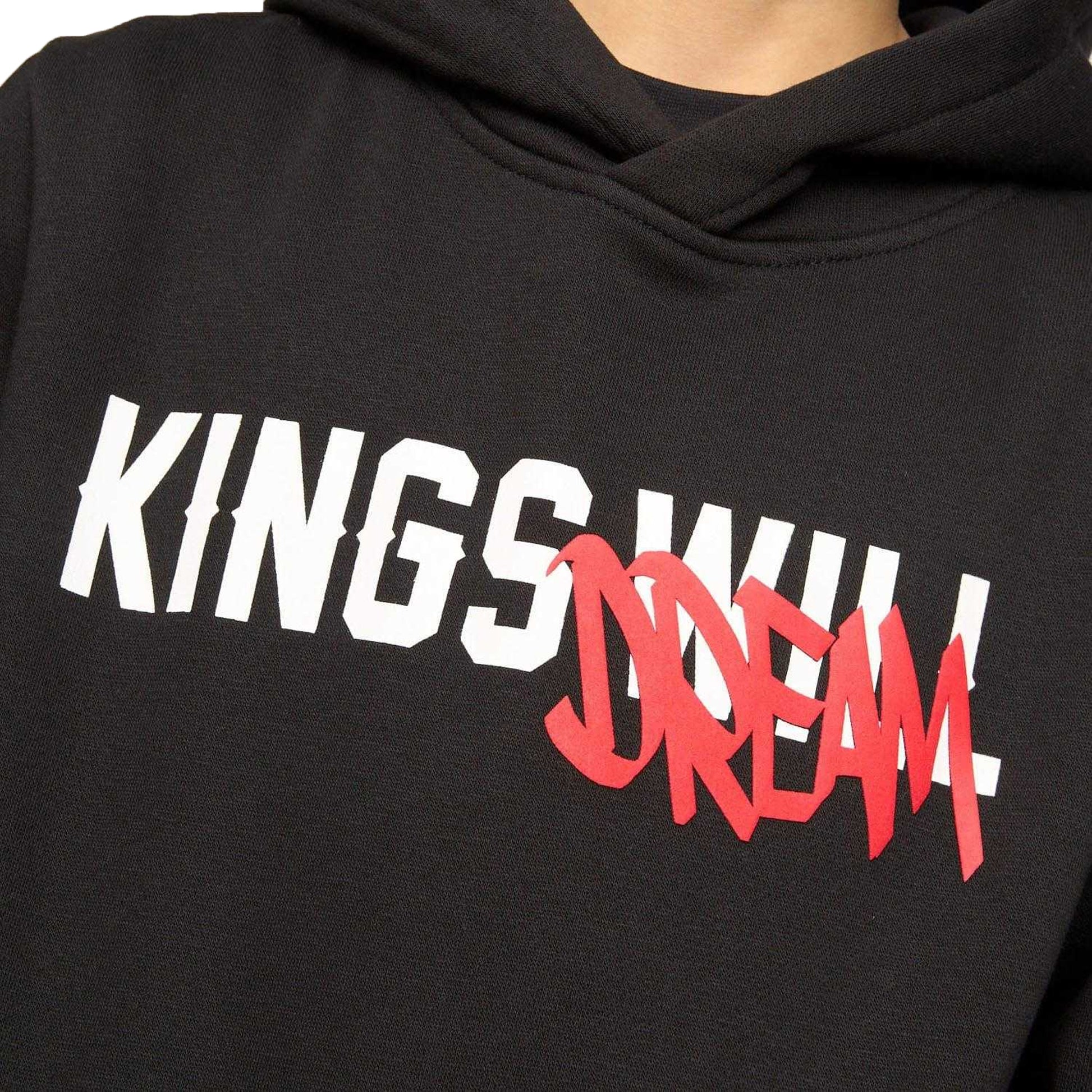 Black - Side - Kings Will Dream Childrens-Kids Tagged Hoodie