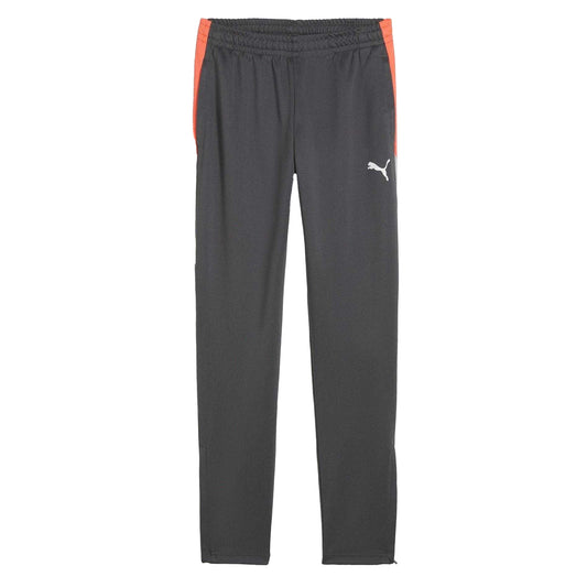 Smoke Grey-White-Glowing Red - Front - Puma Boys Individualliga Tracksuit Bottoms