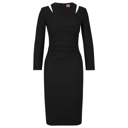 Black - Front - Boss Womens-Ladies Dadeka Casual Dress
