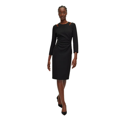 Black - Lifestyle - Boss Womens-Ladies Dadeka Casual Dress