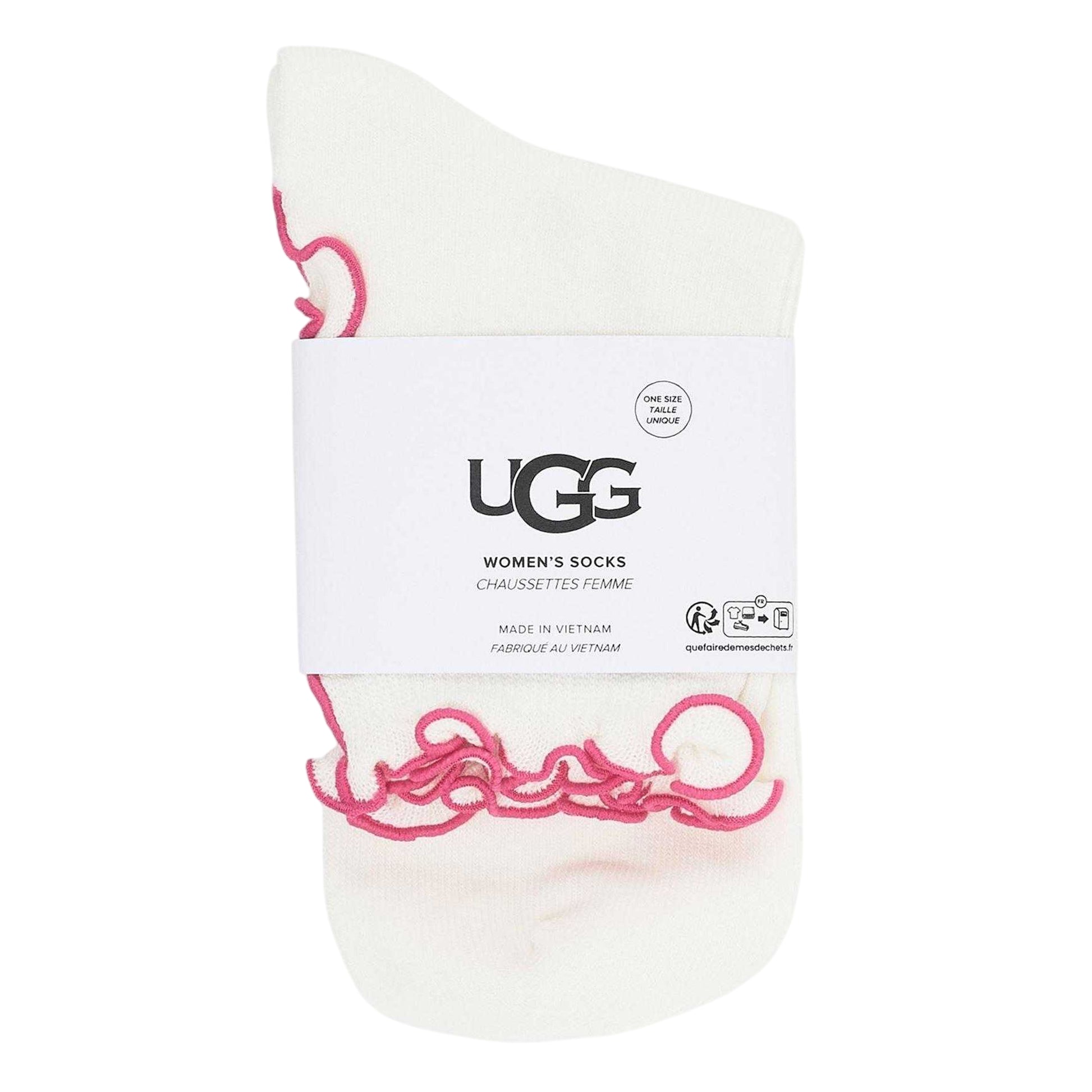 Nimbus Cloud - Back - UGG Womens-Ladies Ribbed Crew Socks