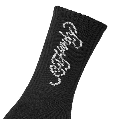 Black - Back - Ed Hardy Mens Crew Socks (Pack of 10)