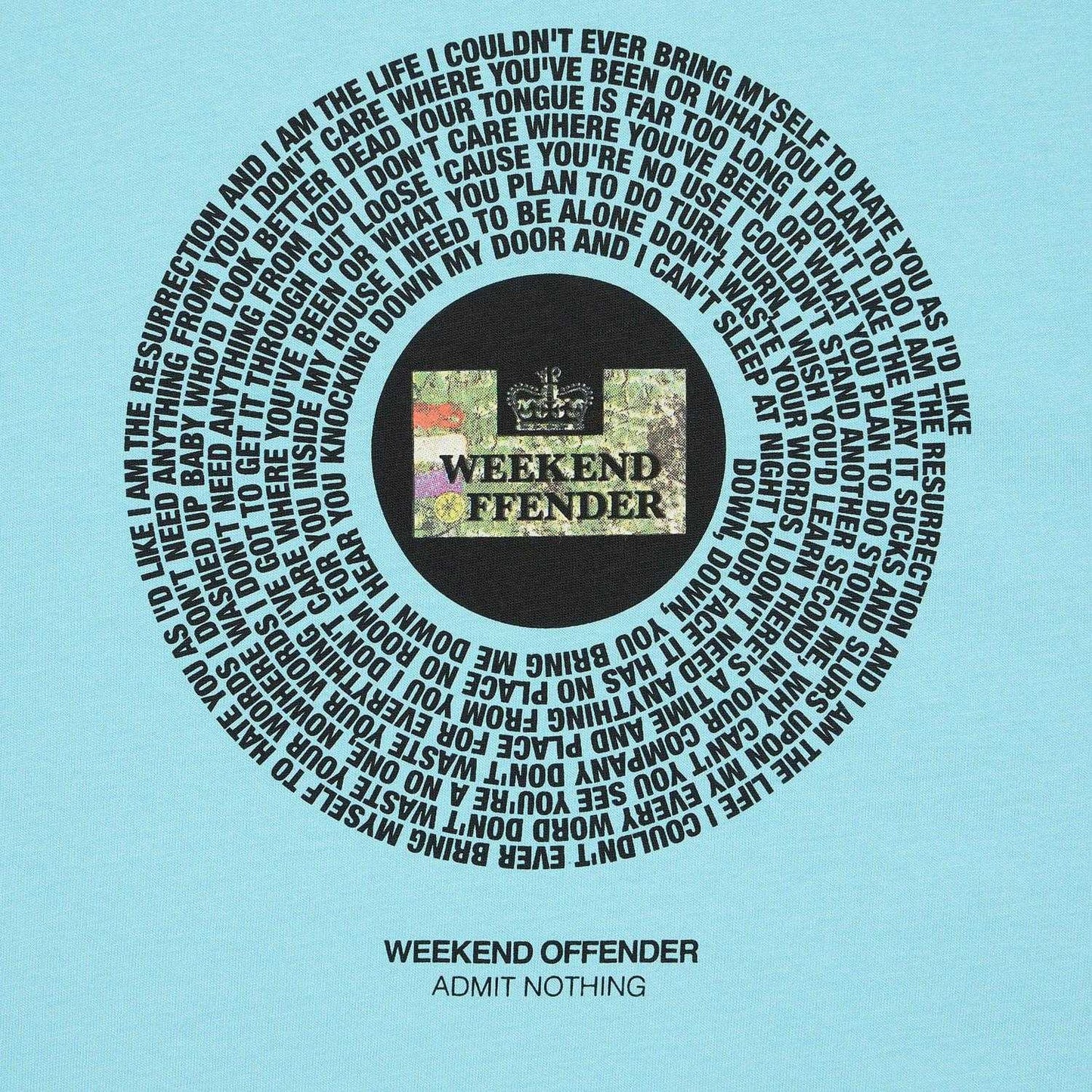 Blue - Side - Weekend Offender Mens Resurrection T-Shirt