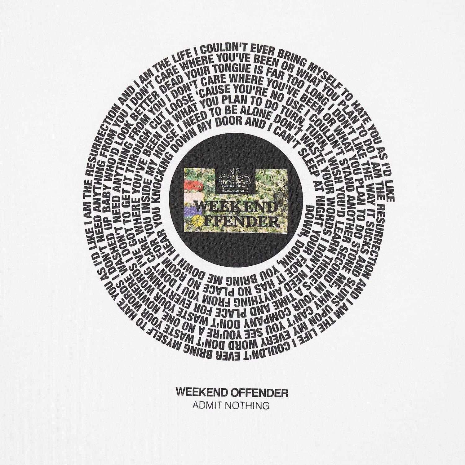 White - Pack Shot - Weekend Offender Mens Resurrection T-Shirt