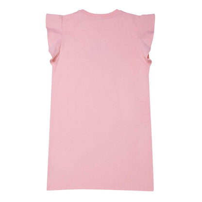 Pink - Back - Moschino Girls Logo T-Shirt Dress