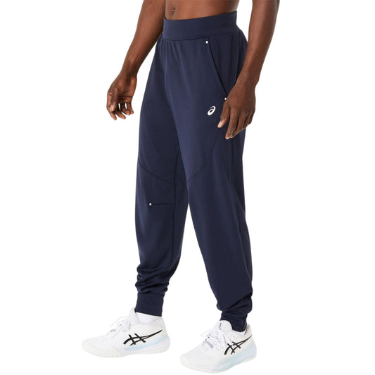Midnight - Front - Asics Mens Court Relaxed Fit Tracksuit Bottoms