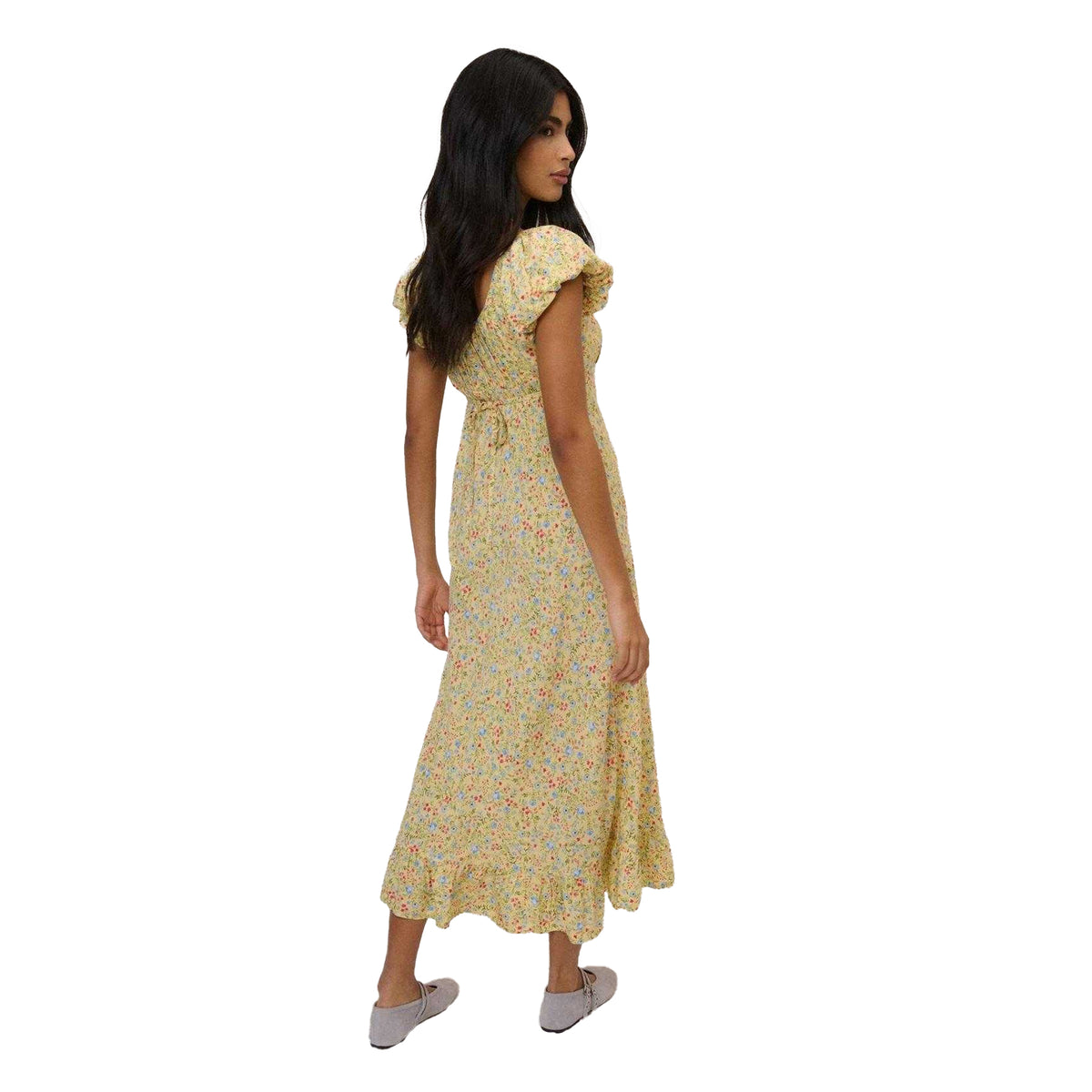 Yellow - Back - Nobody´s Child Womens-Ladies Jemima Midi Dress
