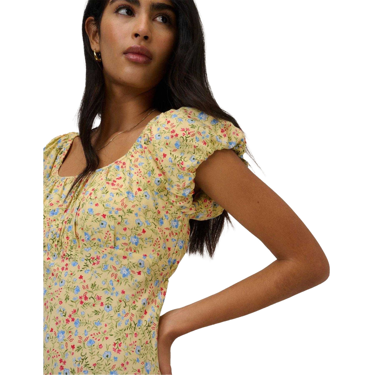 Yellow - Side - Nobody´s Child Womens-Ladies Jemima Midi Dress