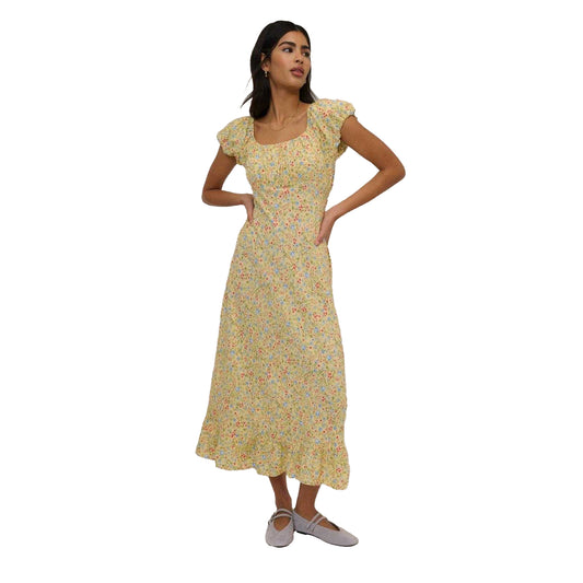 Yellow - Front - Nobody´s Child Womens-Ladies Jemima Midi Dress