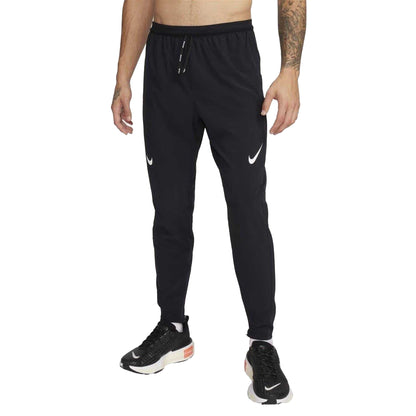 Black-White - Front - Nike Mens Aero Tapered Joggers