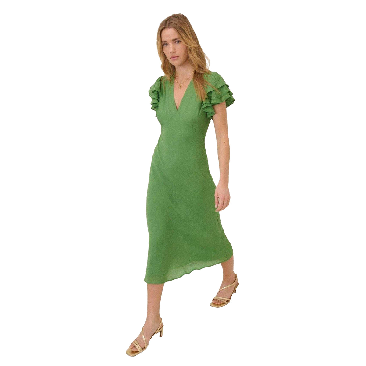 Green - Lifestyle - Nobody´s Child Womens-Ladies Layla Midi Dress