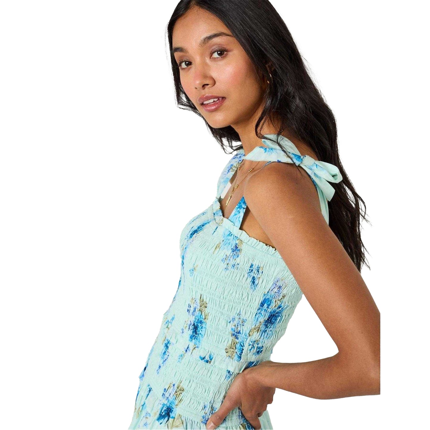 Blue - Side - Nobody´s Child Womens-Ladies Andrea Floral Midi Dress