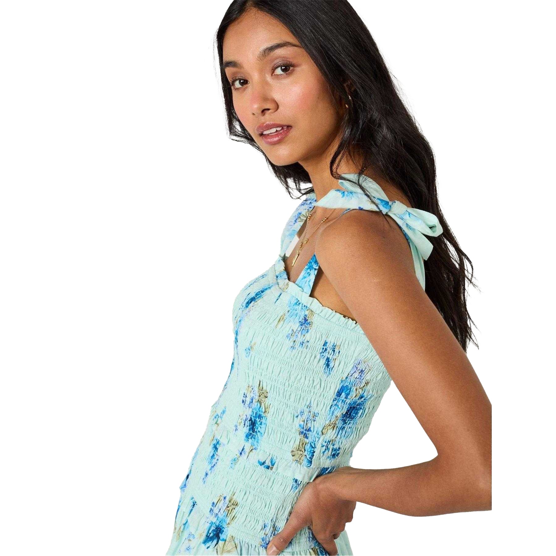 Blue - Side - Nobody´s Child Womens-Ladies Andrea Floral Midi Dress