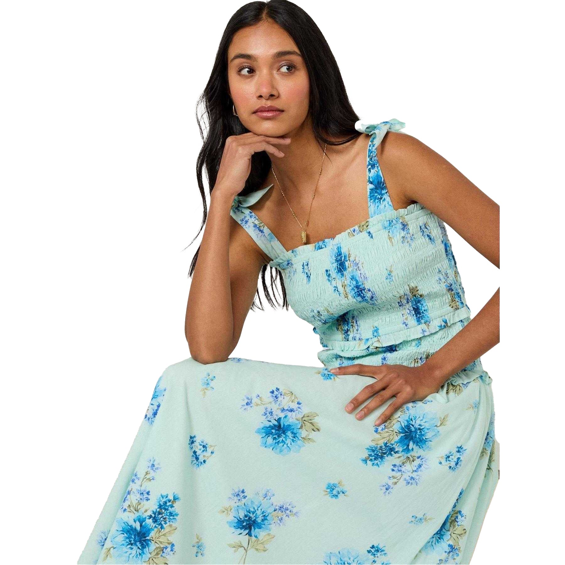 Blue - Lifestyle - Nobody´s Child Womens-Ladies Andrea Floral Midi Dress