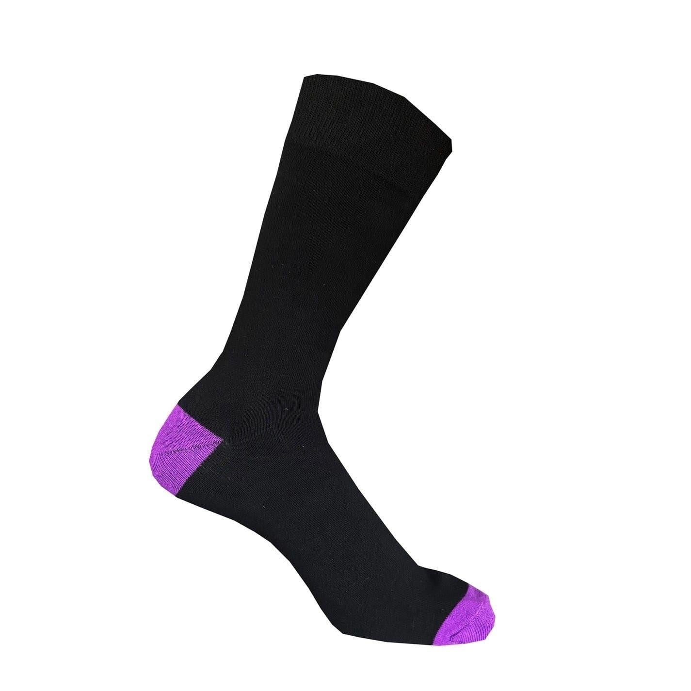 Classic Black - Back - Firetrap Mens Contrast Socks (Pack of 7)