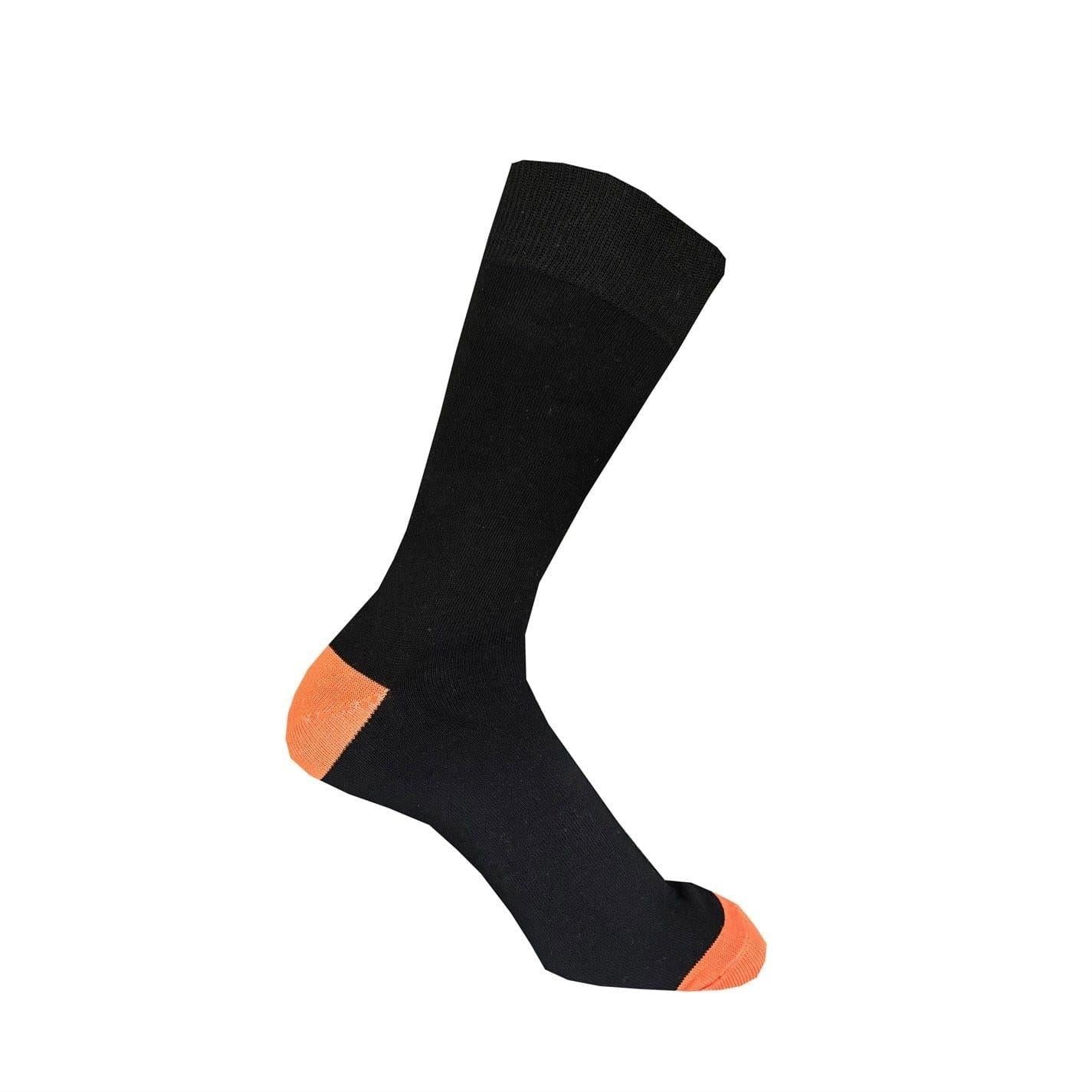 Classic Black - Side - Firetrap Mens Contrast Socks (Pack of 7)
