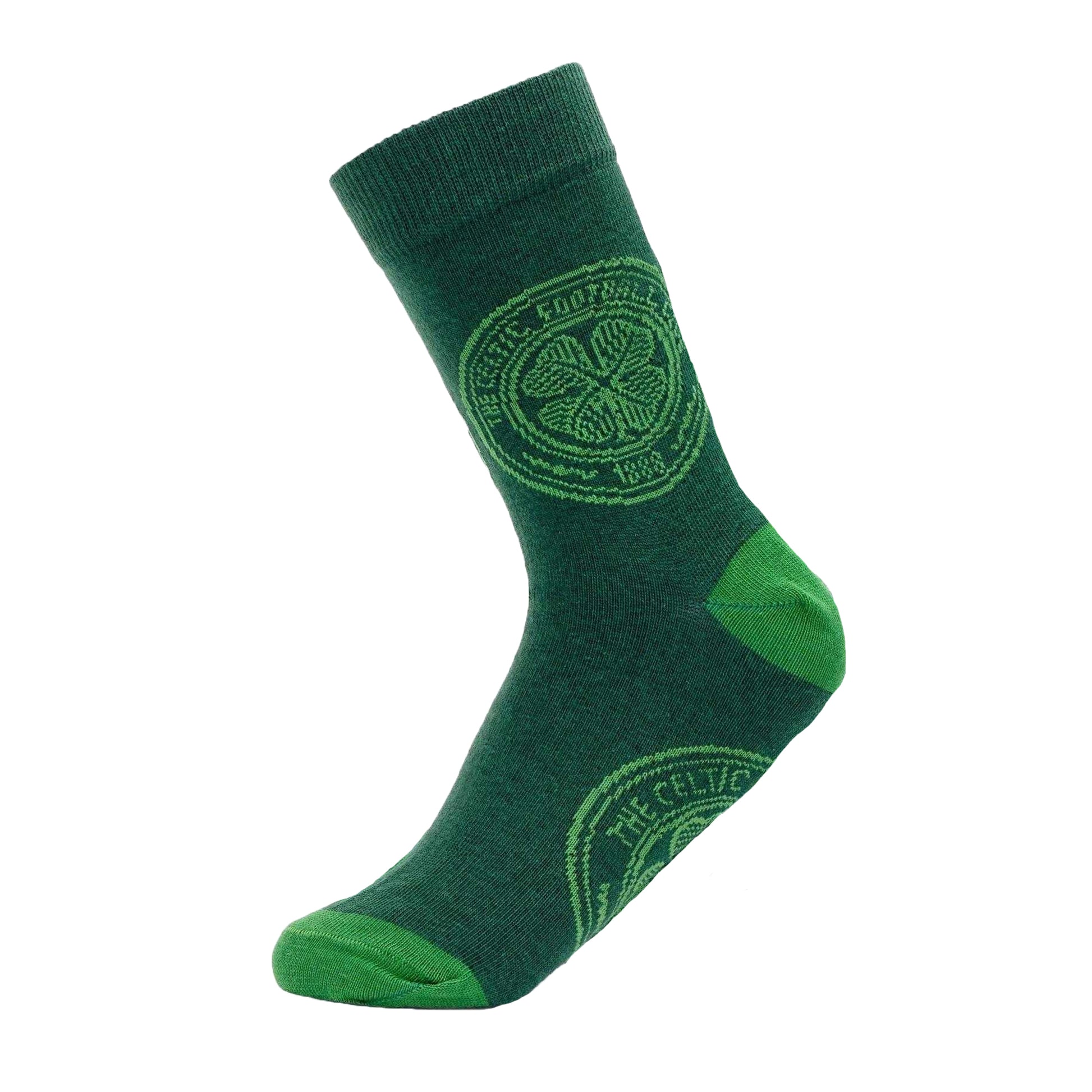 Celtic Green - Front - Celtic FC Unisex Adult Crest Football Socks