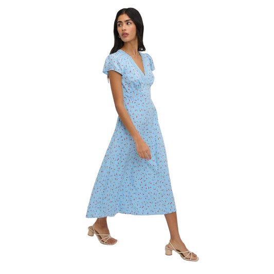Blue - Front - Nobody´s Child Womens-Ladies Kacey Midi Dress