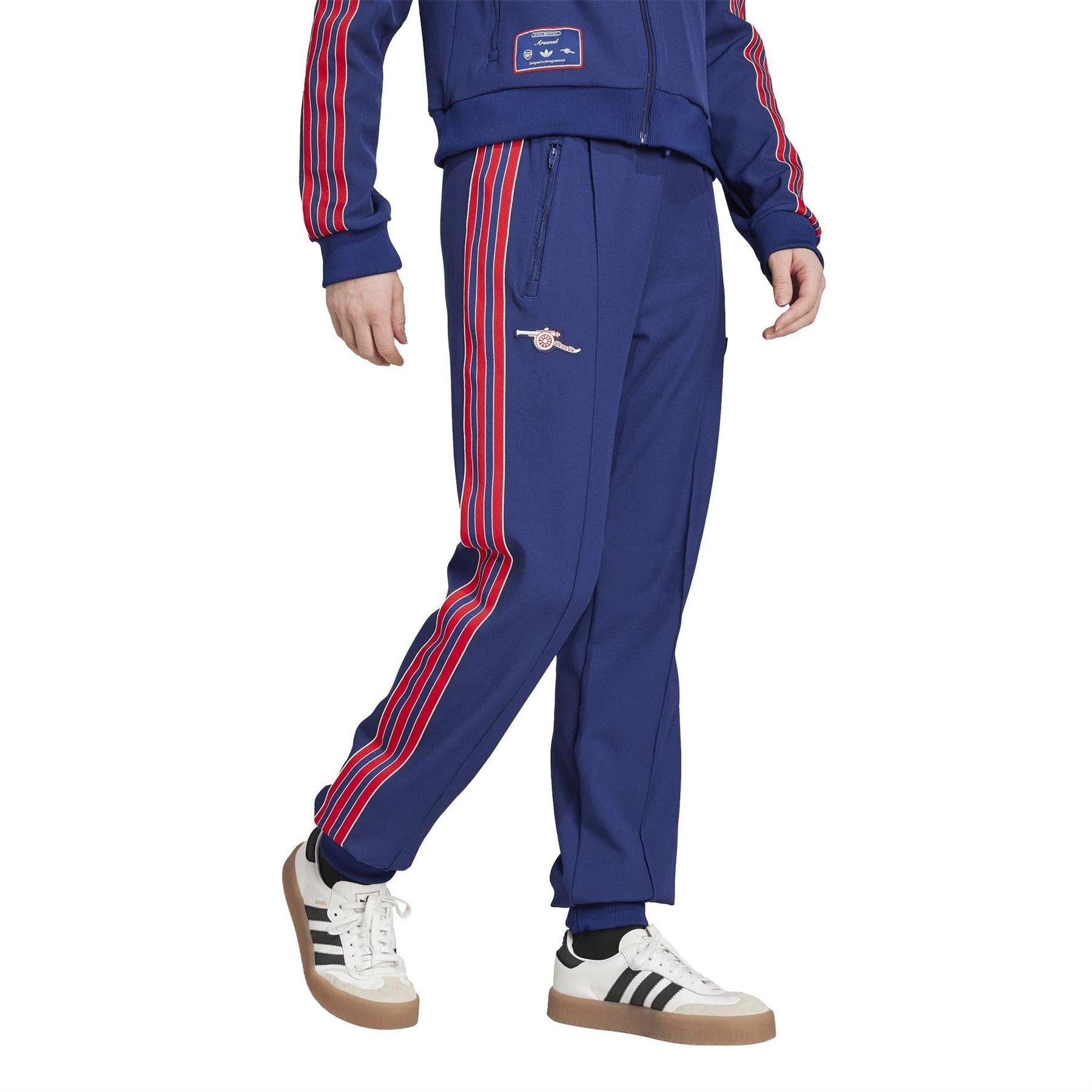 Night Sky - Side - Adidas Mens Icon Arsenal FC Tracksuit Bottoms