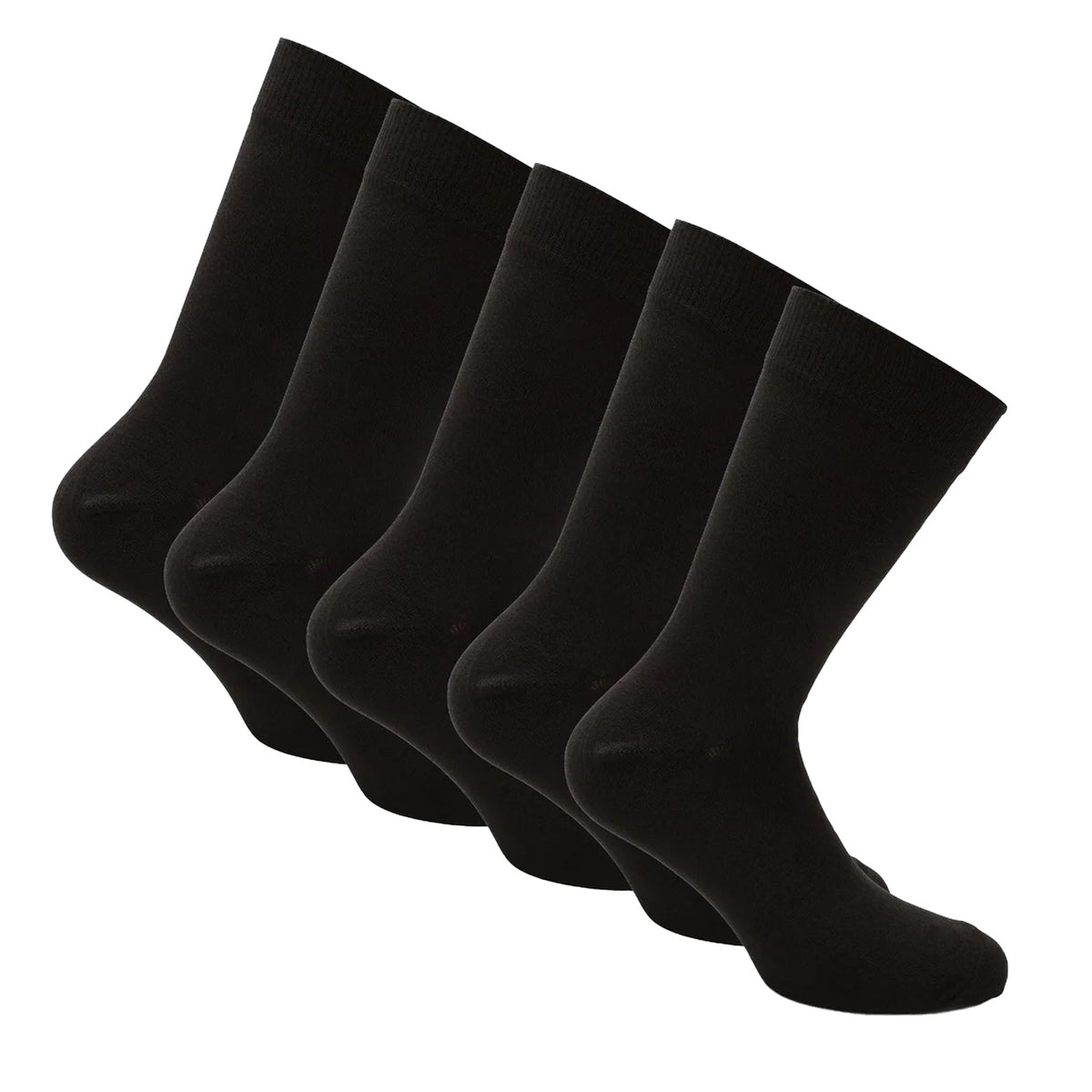 Black - Back - Farah Mens Kinley Dress Socks (Pack of 5)