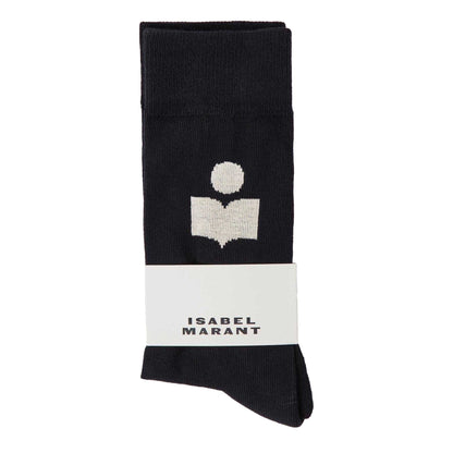 Black - Side - Isabel Marant Womens-Ladies Siloki Trainer Socks
