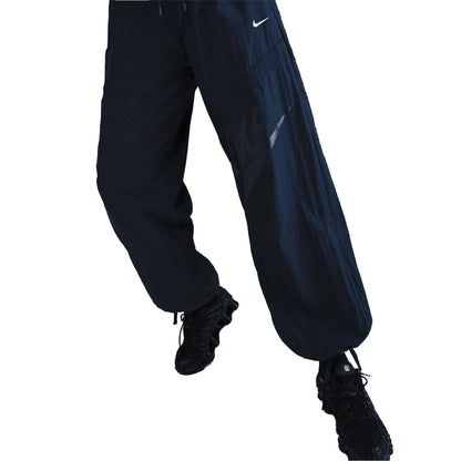 Navy Blue - Side - Nike Womens-Ladies Street Relaxed Fit Tracksuit Bottoms