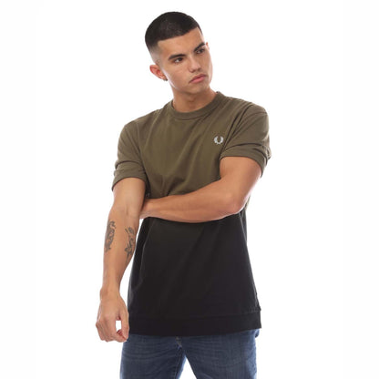 Green - Front - Fred Perry Mens Ombre T-Shirt