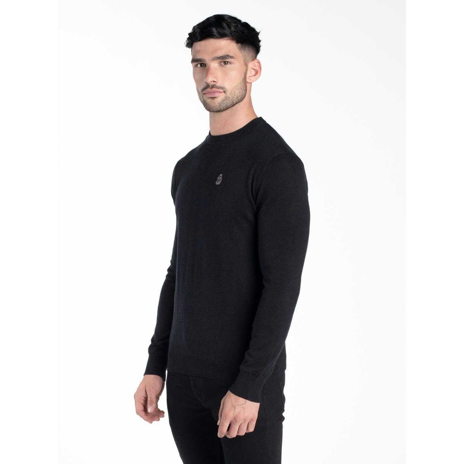 Black - Lifestyle - Luke 1977 Mens Radon Crew Neck Jumper