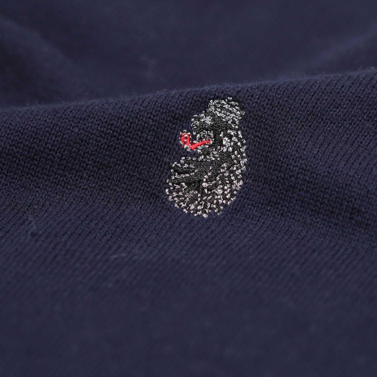 Navy - Side - Luke 1977 Mens Radon Crew Neck Jumper