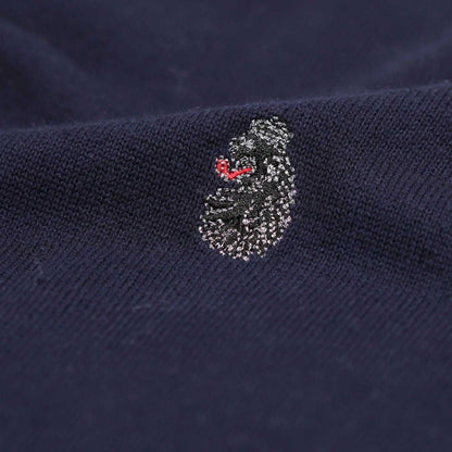 Navy - Side - Luke 1977 Mens Radon Crew Neck Jumper