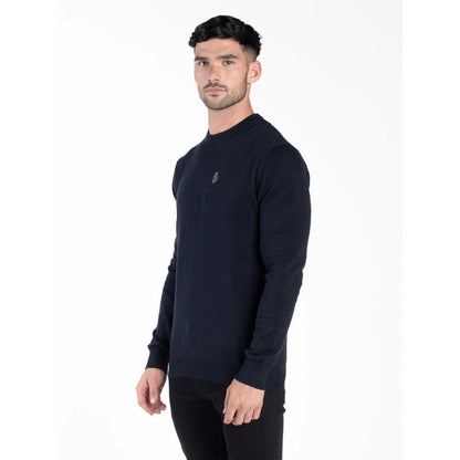 Navy - Lifestyle - Luke 1977 Mens Radon Crew Neck Jumper