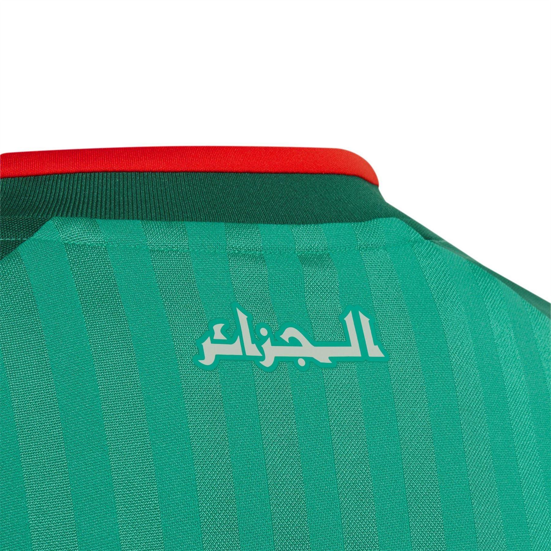 Green-White - Lifestyle - Adidas Childrens-Kids World Cup 2026 Algeria Away Shirt