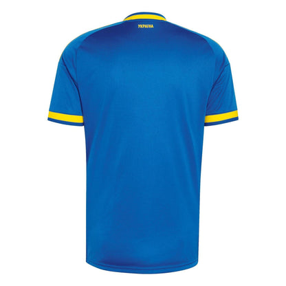 Blue-Yellow - Back - Adidas Mens World Cup 2026 Ukrainian Football Federation Away Shirt