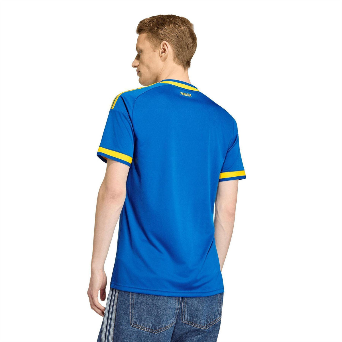 Blue-Yellow - Pack Shot - Adidas Mens World Cup 2026 Ukrainian Football Federation Away Shirt