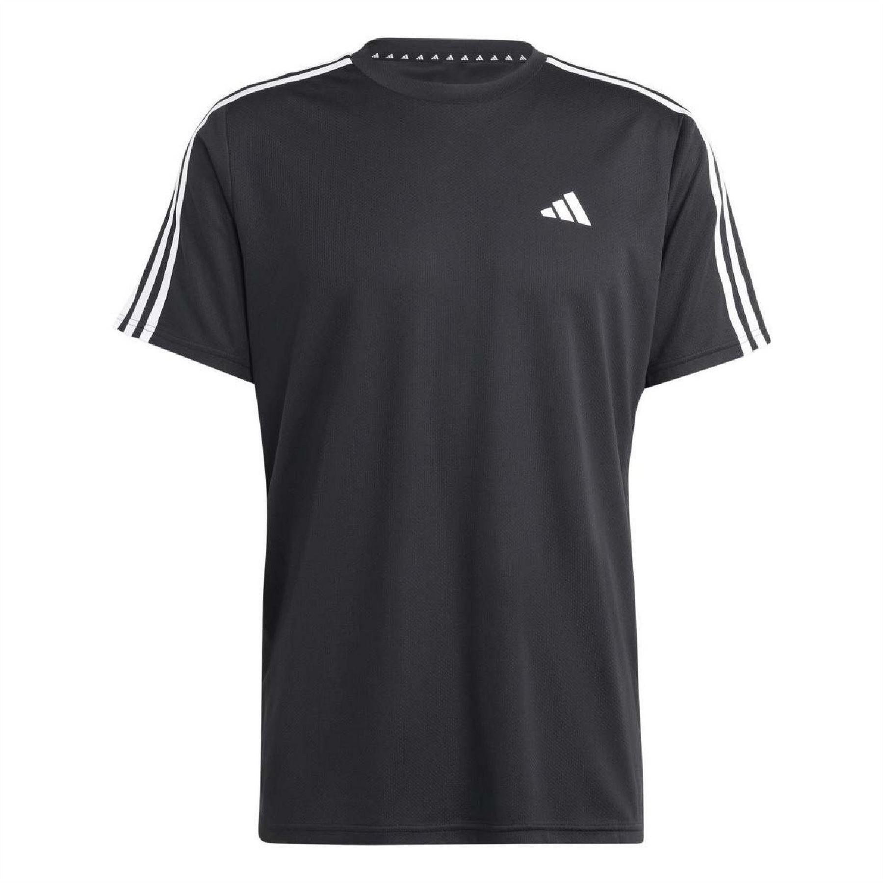 Black - Front - Adidas Mens Train Essentials T-Shirt
